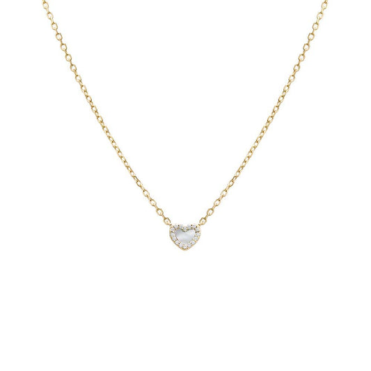 Mini Pave Colored Gemstone Pendant Necklace